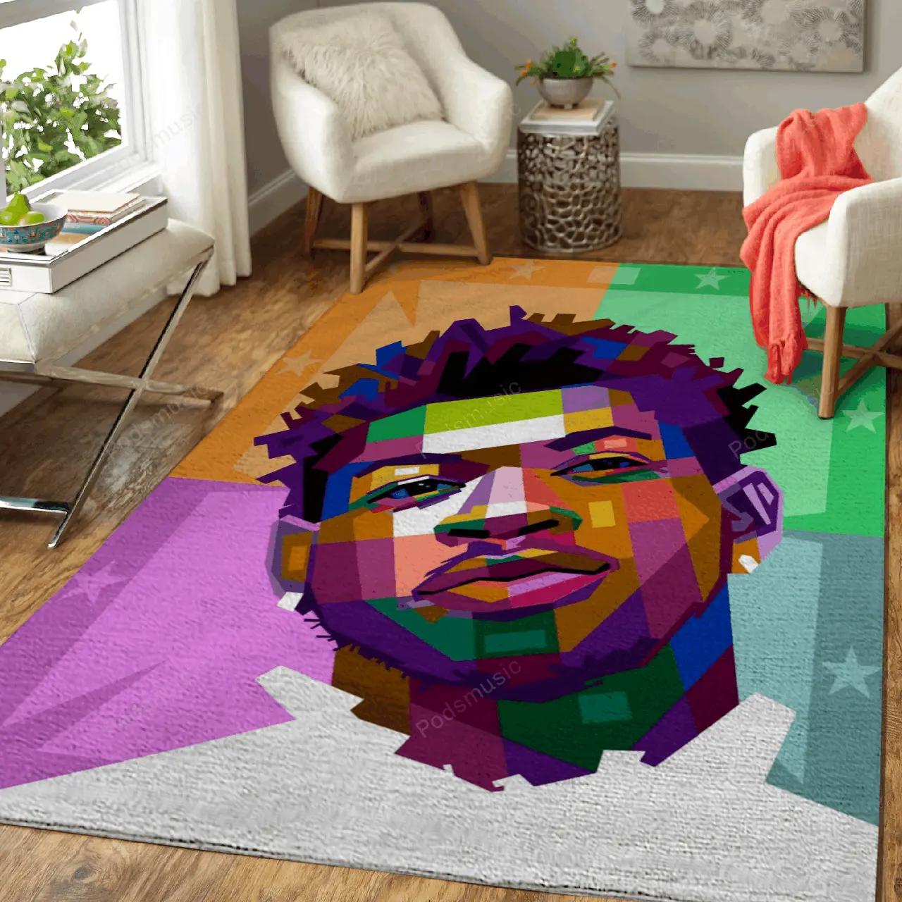 Lil nas x music art for fans area rug living room carpet rug regtangle carpet floor decor home decor Rectangle Rug