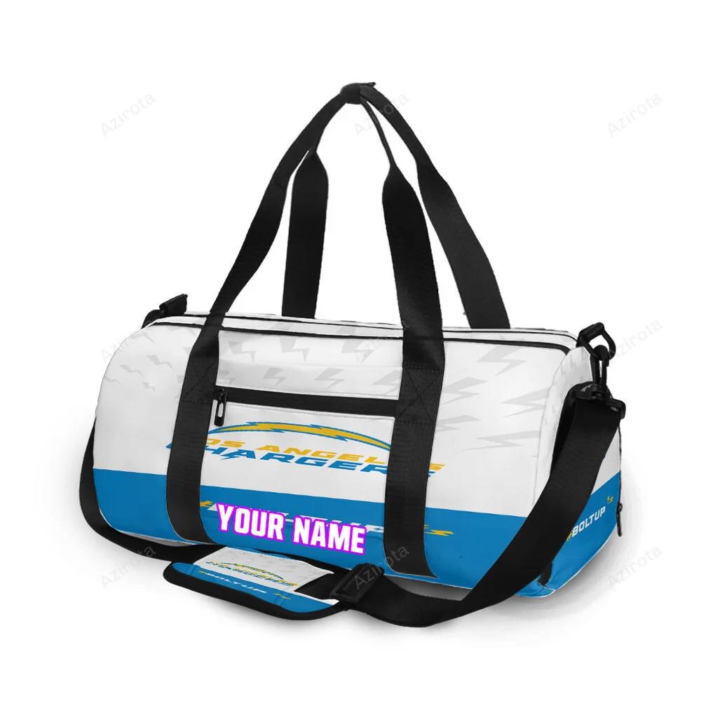 Los angeles chargers emblem v3 personalized name travel bag gym bag 2113 Travel Bag