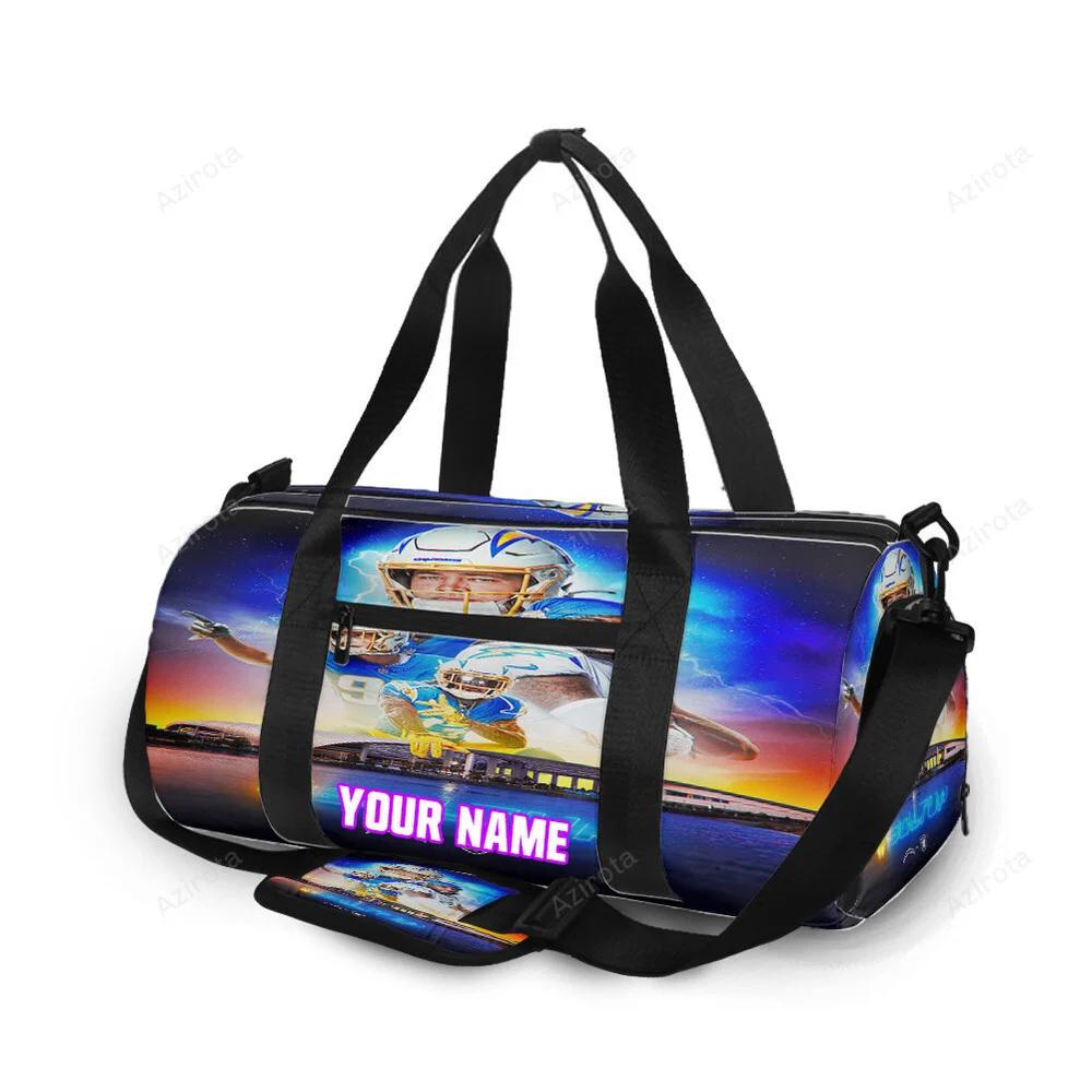 Los angeles chargers this is the way v5 personalized name travel bag gym bag 1554 Travel Bag