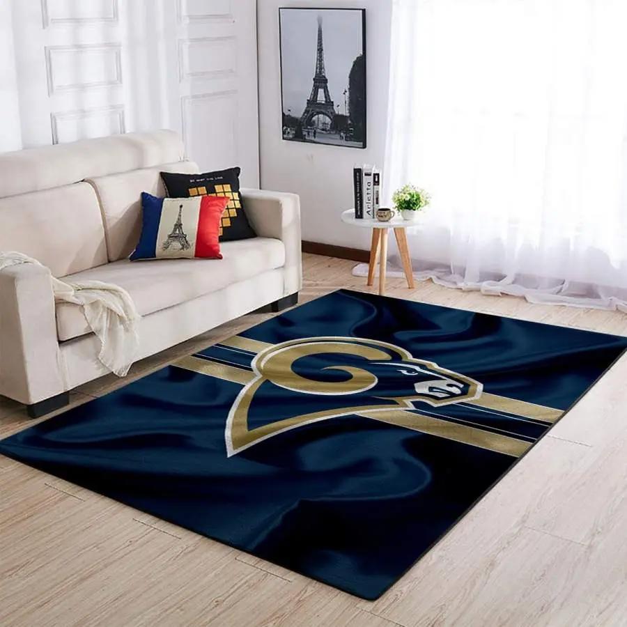 Los angeles rams nfl carpet bedroom living room decor Rectangle Rug