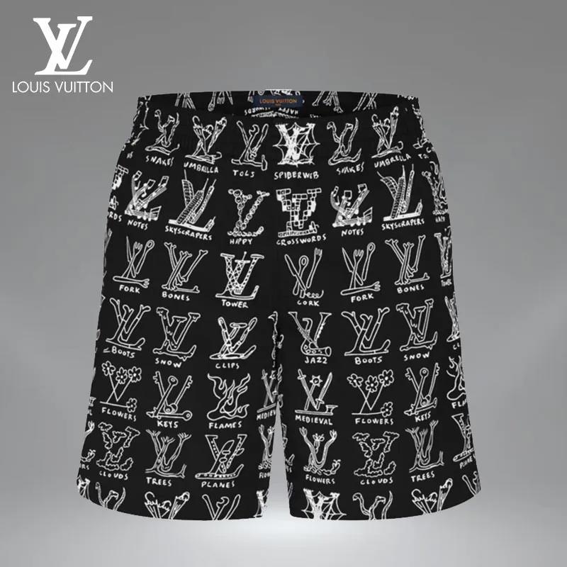 Louis vuitton 3d luxury all over print shorts for men 103 Shorts For Ment