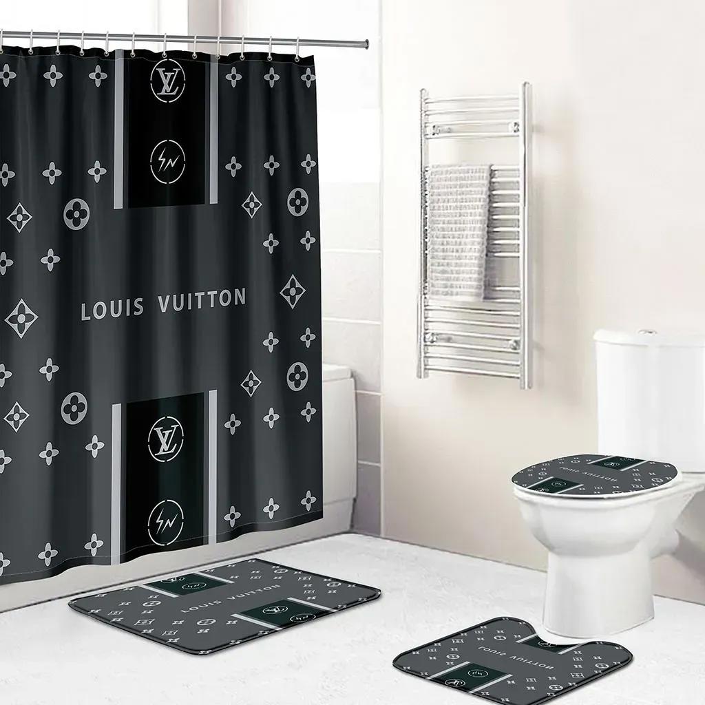 Louis vuitton bathroom set home decor hypebeast luxury fashion brand bath mat Bathroom Set
