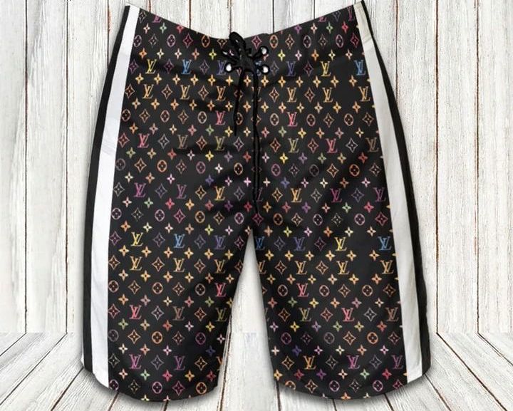Louis vuitton dark fashion logo luxury brand shorts for men luxury summer outfit trending 2023 48 Shorts For Ment