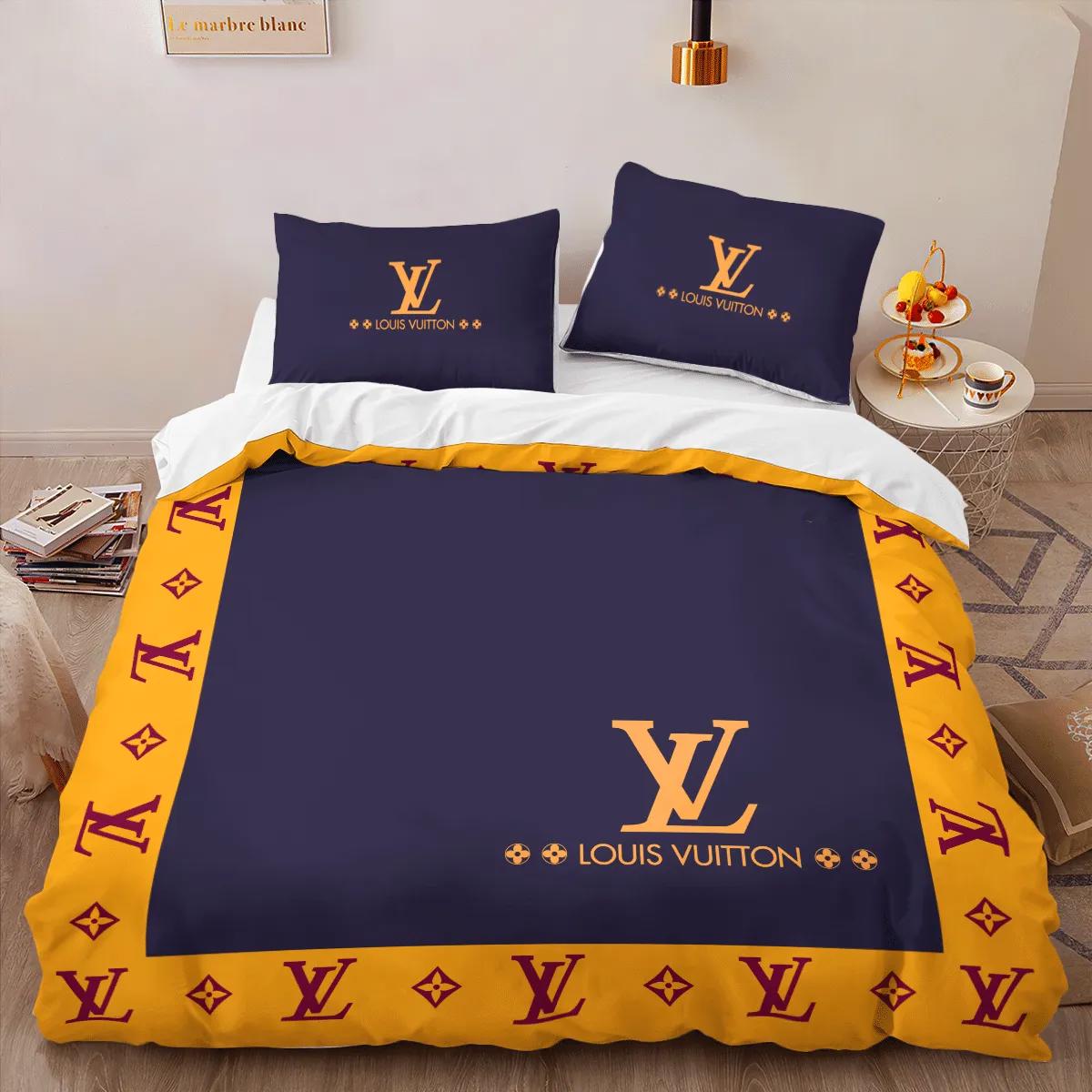 louis vuitton lv logo type 1170 Bedding Sets bedspread hyperbeast Bedroom home decor blankets premium fashion brand bed linen duvet sheets bedclothes luxury ideas covers