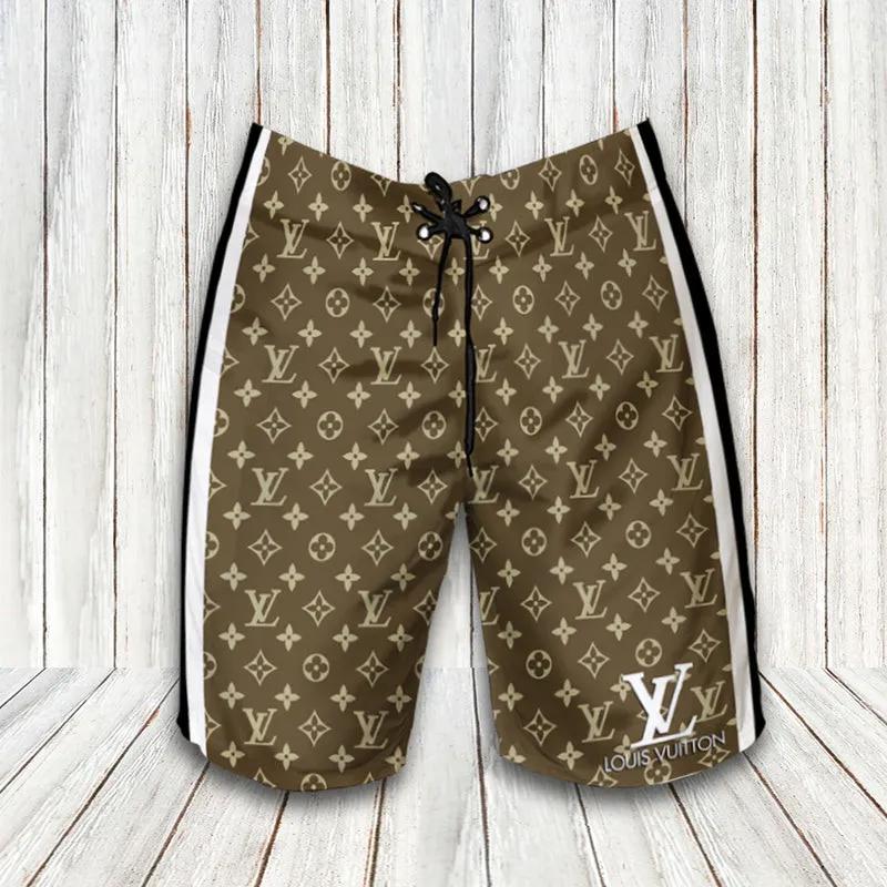 Louis vuitton olive green luxury brand premium fashion shorts for men luxury summer outfit trending 2023 60 Shorts For Ment