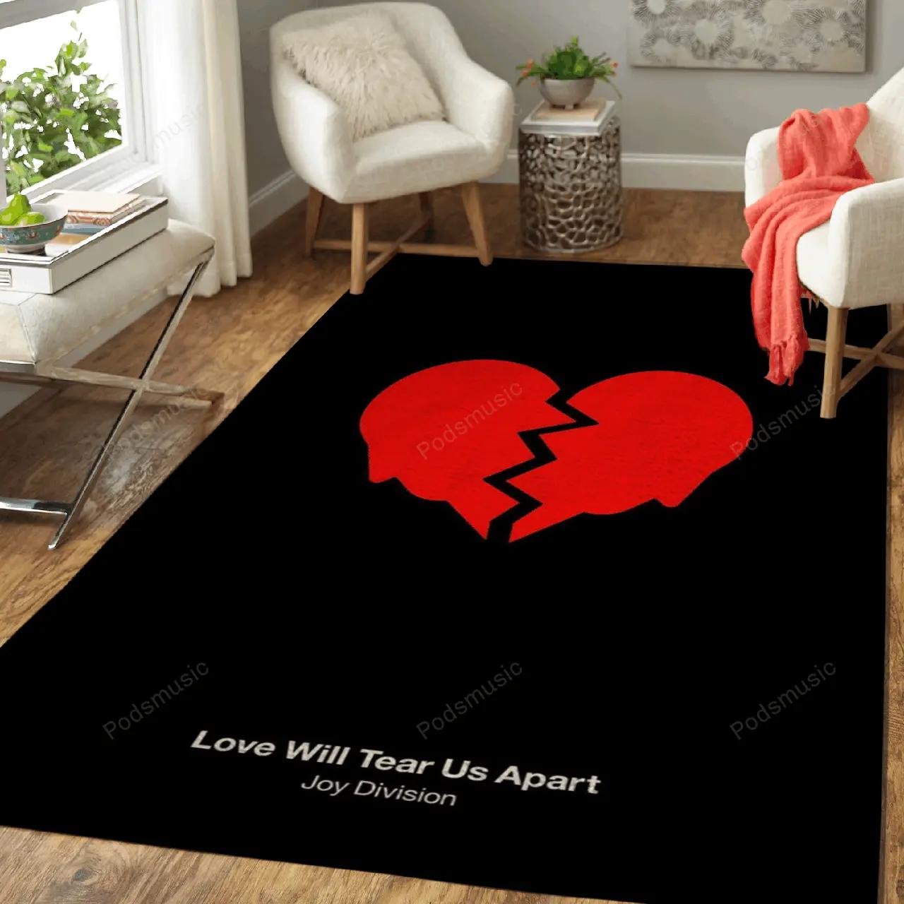 Love will tear us apart music art for fans area rug living room carpet rug regtangle carpet floor decor home decor Rectangle Rug