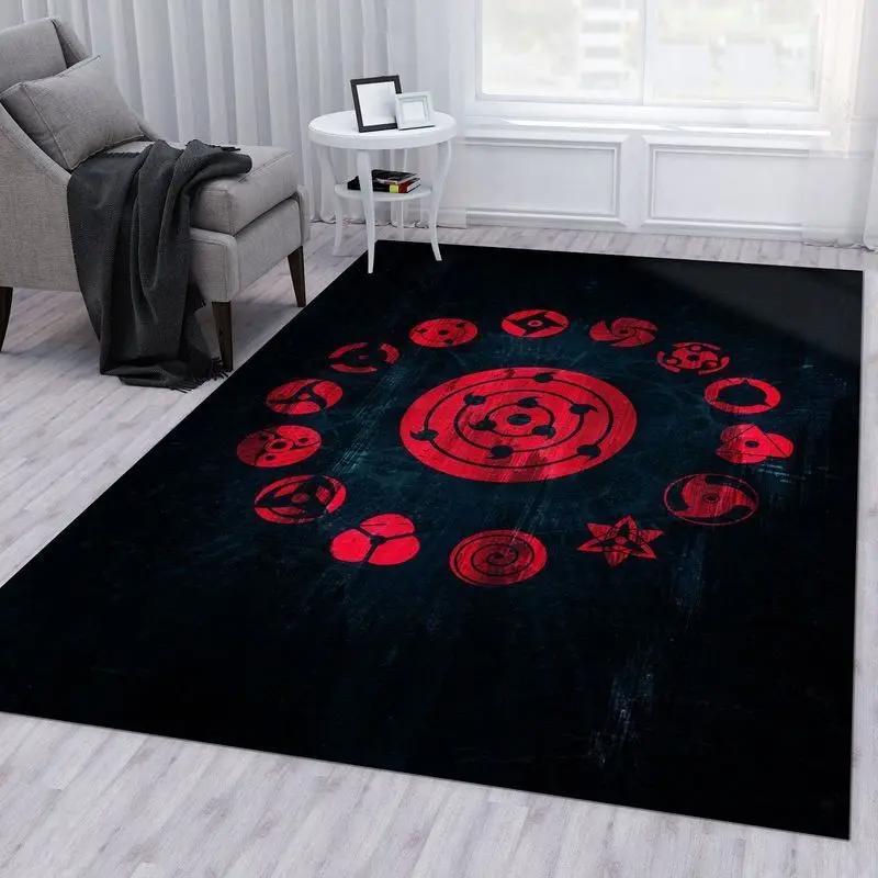 Mangekyou sharingan 2 area rug living room and bed room rug rug regtangle carpet floor decor home decor Rectangle Rug