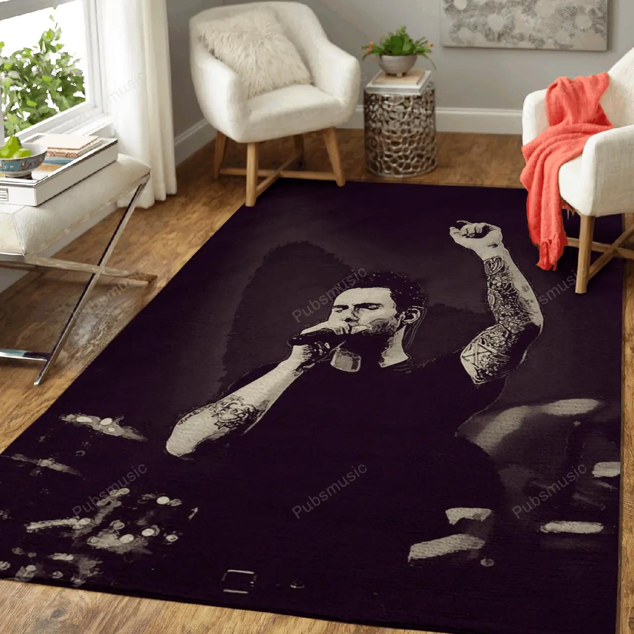 Maroon 5 2 music art for fans area rug living room carpet rug regtangle carpet floor decor home decor Rectangle Rug