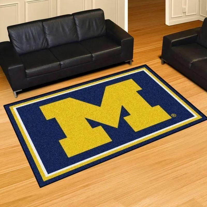 Michigan wolverines ncaa living room carpet home rug regtangle carpet v8318 1 Rectangle Rug