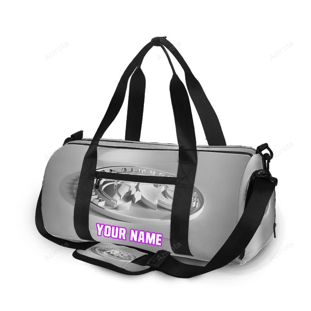 Minnesota timberwolves emblem v17 personalized name travel bag gym bag 1092 Travel Bag