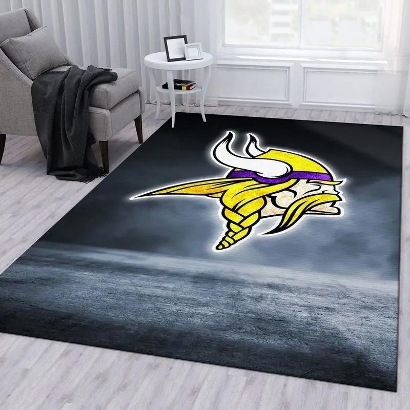 Minnesota vikings football nfl 16 living room bed room rug regtangle carpet Rectangle Rug