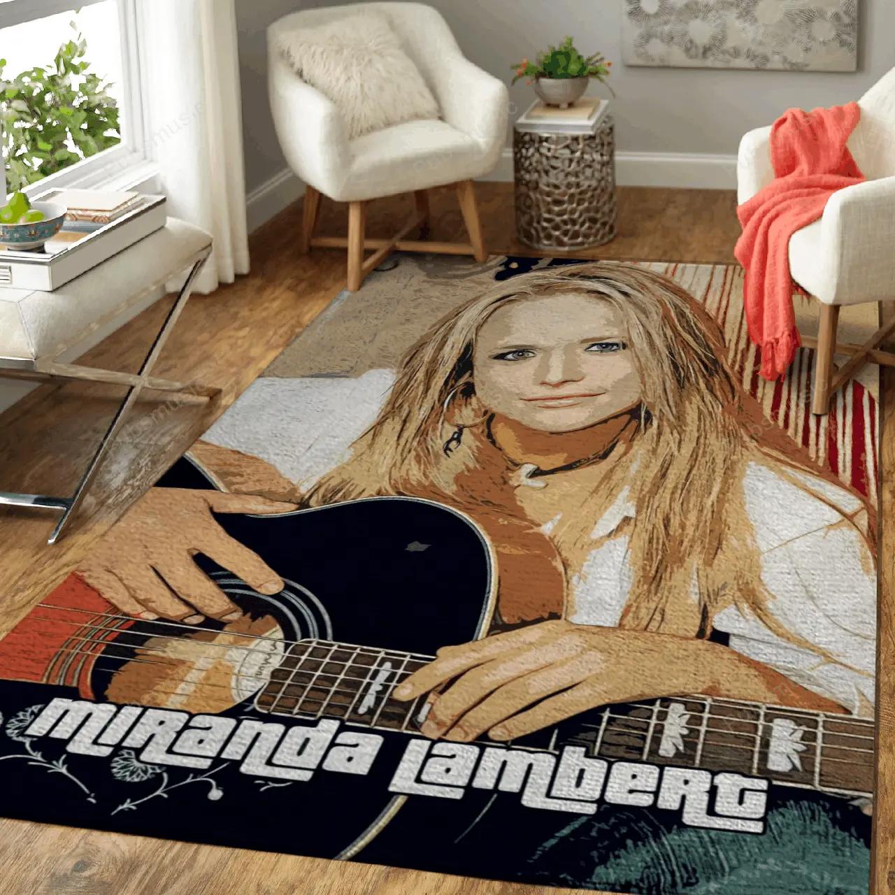 Miranda lambert country music popart for fans area rug living room carpet rug regtangle carpet floor decor home decor Rectangle Rug