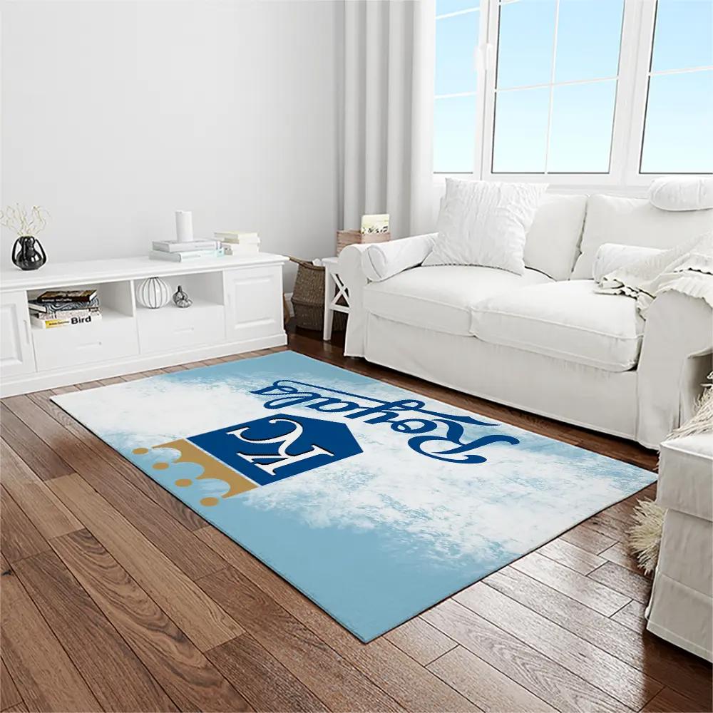 Mlb kansas city royals baseball team logo rectangle area rug kcr62 Rectangle Rug
