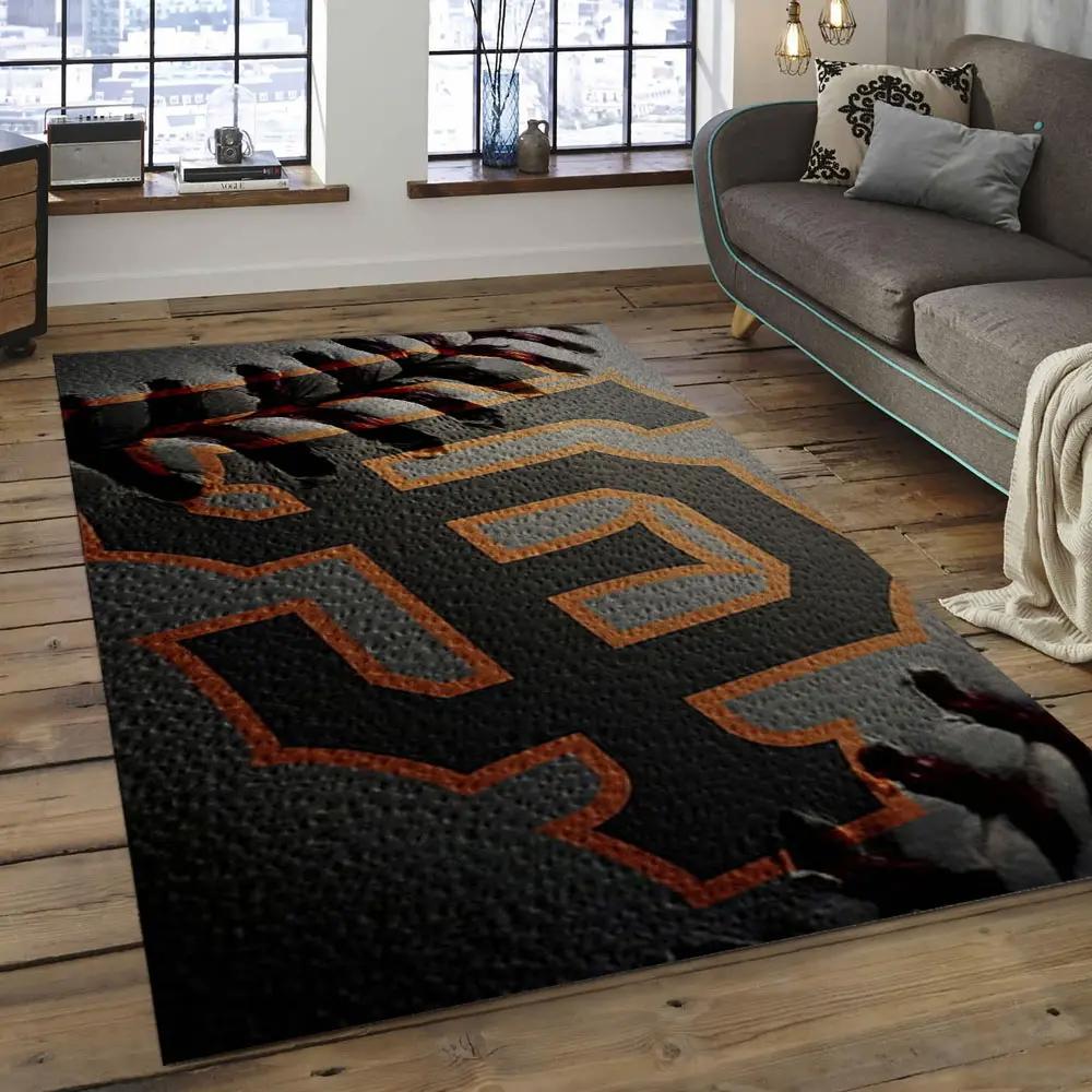 Mlb san francisco giants baseball team logo rectangle area sfg01 Rectangle Rug