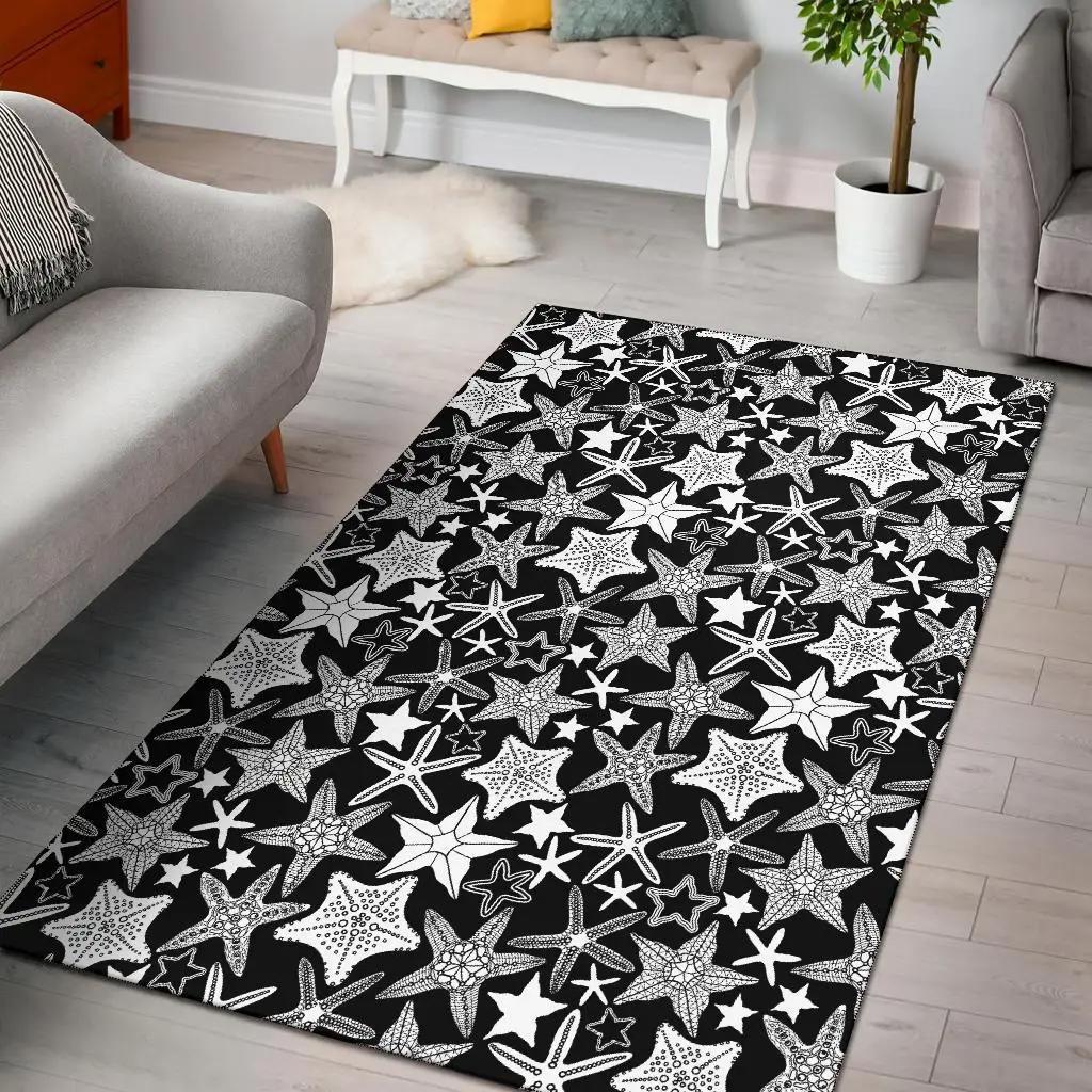 Mountain print pattern area rug living room rug home decor Rectangle Rug