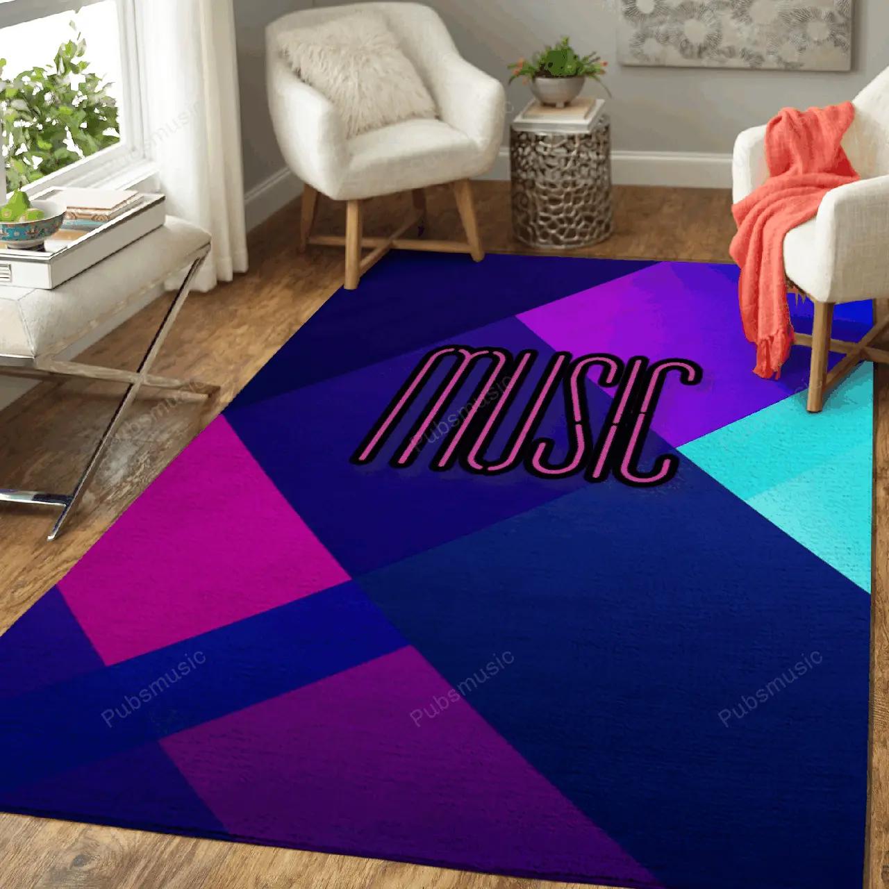 Music chance art for fans area rug living room carpet rug regtangle carpet floor decor home decor Rectangle Rug