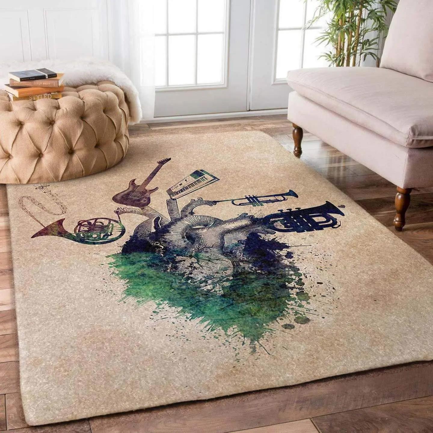 Music rug rcdd81f36727 area rug living room carpet rug regtangle carpet floor decor home decor Rectangle Rug