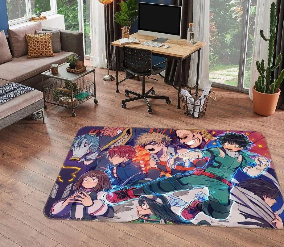 My hero academia anime 28 area rug living room and bed room rug rug regtangle carpet floor decor home decor Rectangle Rug