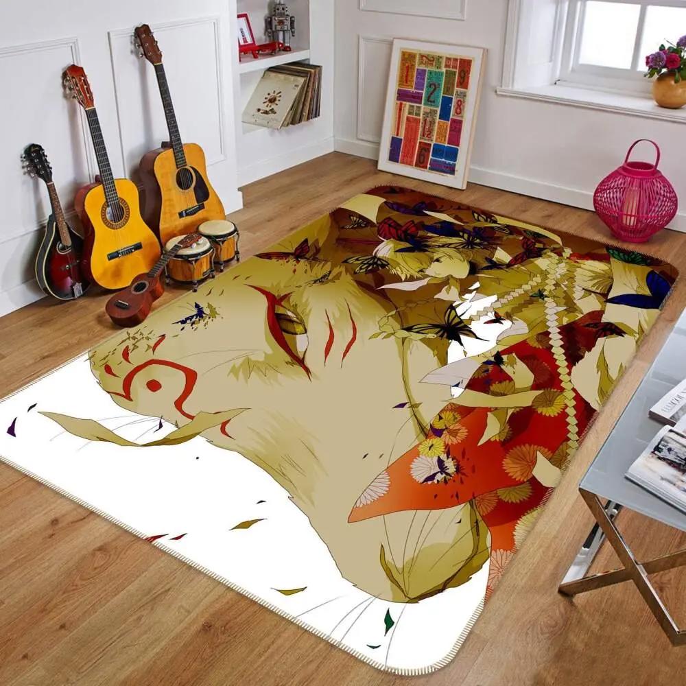Natsume anime 3 area rug living room and bed room rug rug regtangle carpet floor decor home decor Rectangle Rug