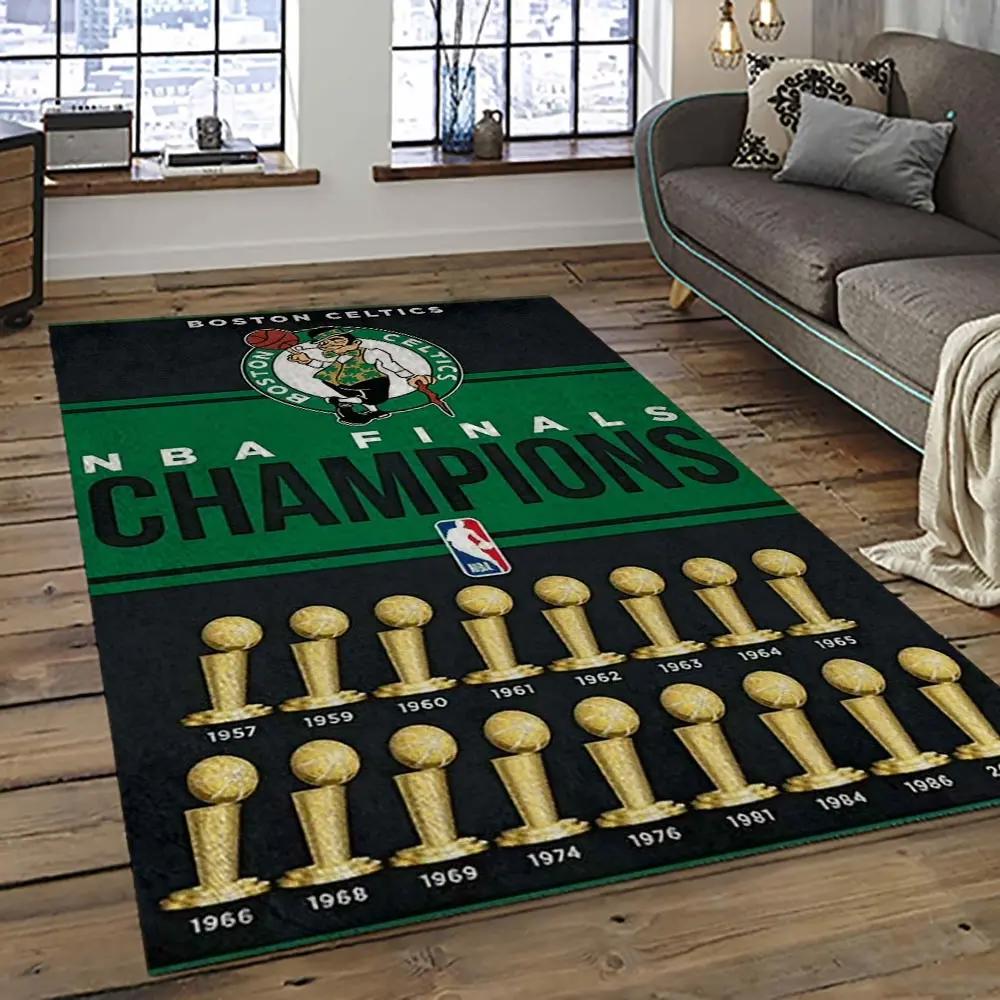 Nba boston celtics basketball team logo sport carpet area rug home decor best gift for friends bc65 Rectangle Rug