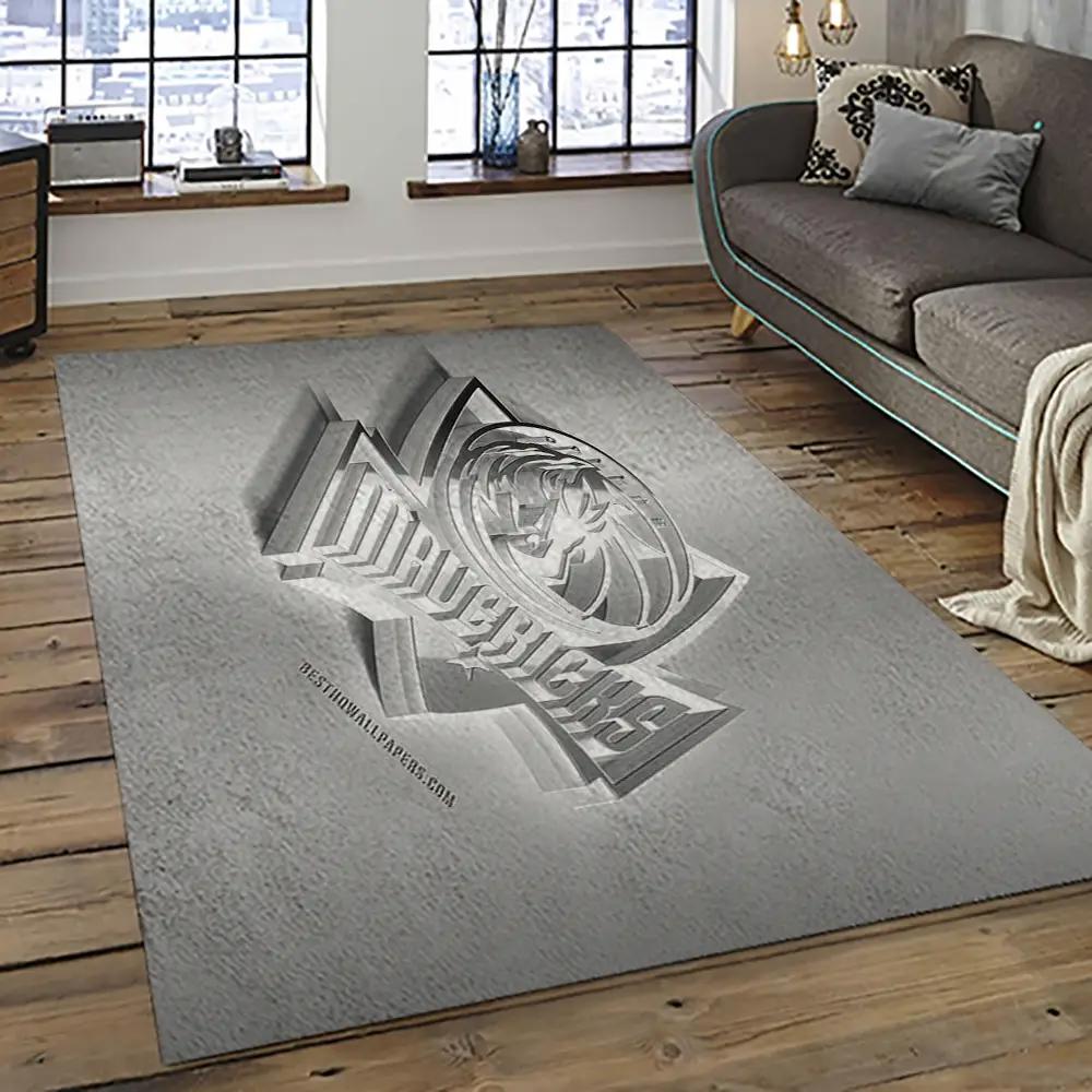 Nba dallas mavericks basketball team logo sport carpet rectangle area rug for living room dmr34 Rectangle Rug