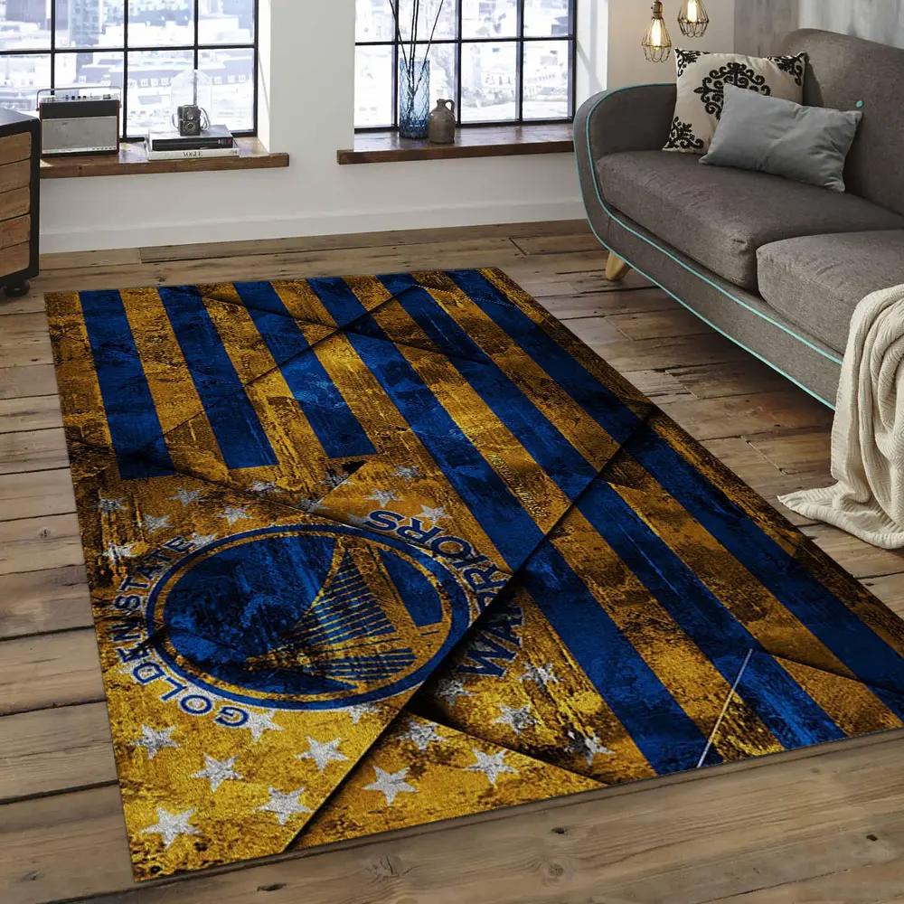 Nba golden state warriors basketball legend team logo rectangle area gsw32 Rectangle Rug