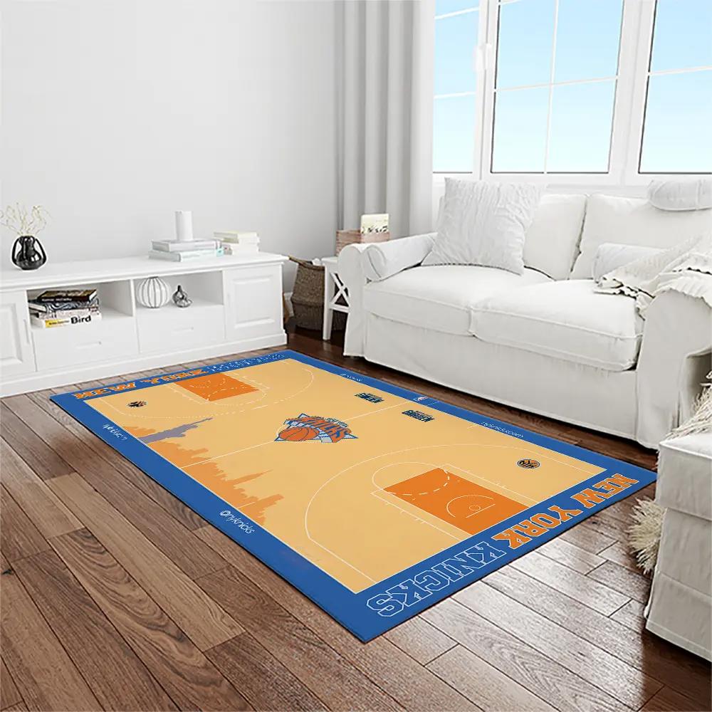 Nba new york knicks basketball team logo rectangle area rug nyk43 Rectangle Rug