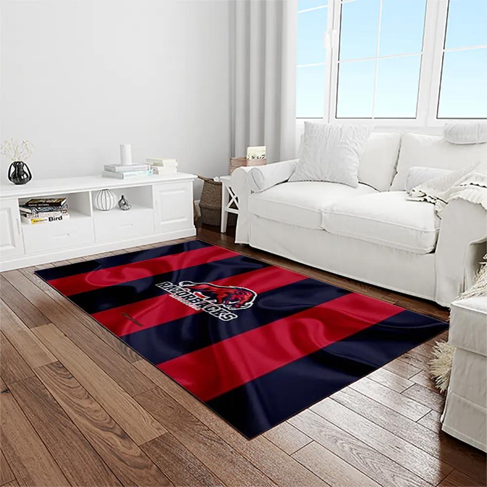 Ncaa arkansas razorbacks college sport basketball and foolball team logo rectangle area rug ar24 Rectangle Rug