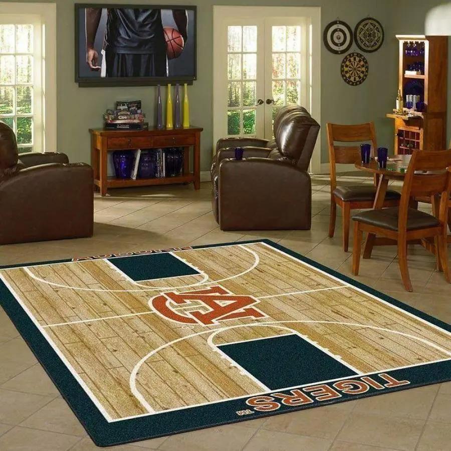 Ncaa auburn tigers rug team logo carpet living room regtangle carpet19120717 Rectangle Rug