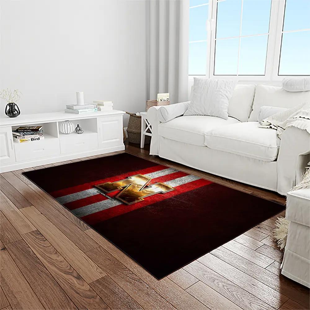 Ncaa nebraska cornhuskers college sport basketball and foolball team logo rectangle area rug ncs39 Rectangle Rug