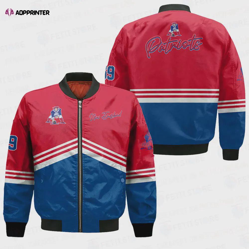 New england patriots – national football league aop bomber jacket v4 Bomber Jacket