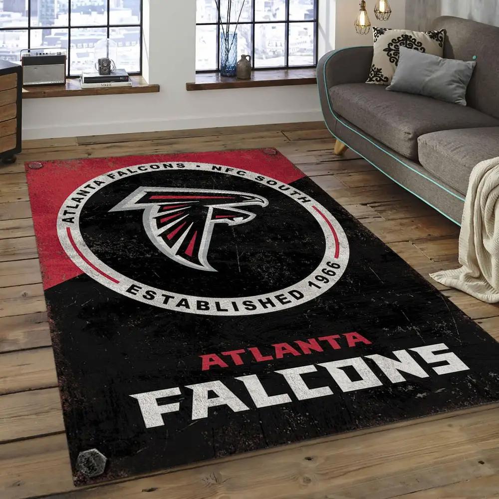 Nfl atlanta falcons football team logo rectangle area rug af09 Rectangle Rug