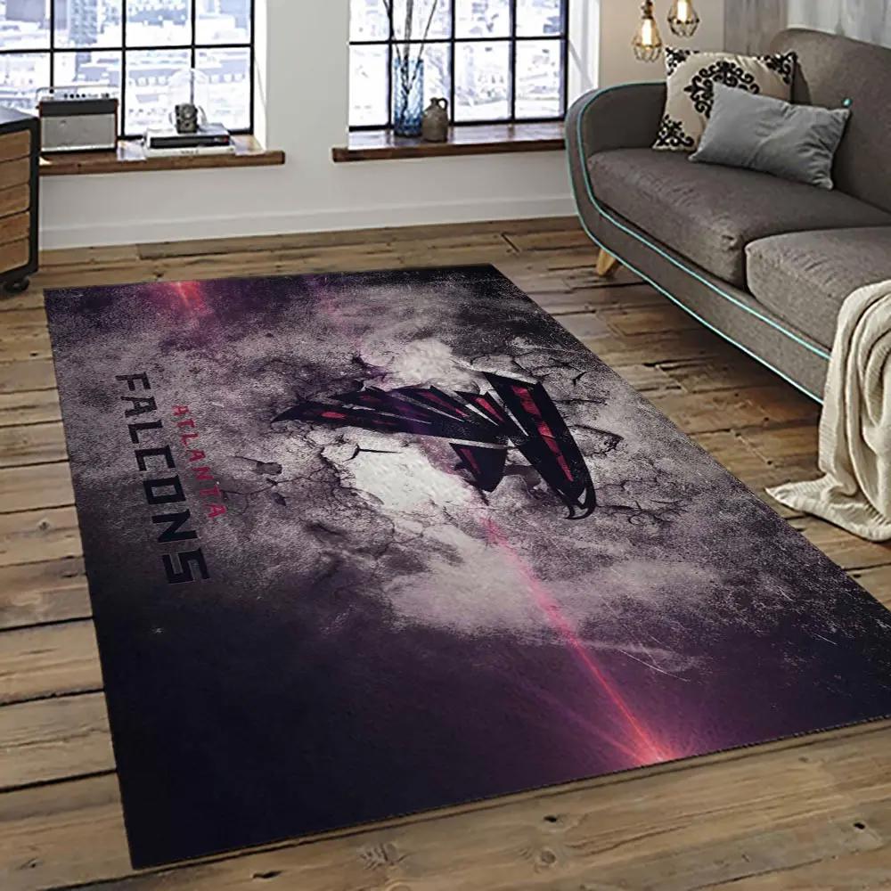 Nfl atlanta falcons football team logo sport carpet area rug home decor best gift for friends atfl33 Rectangle Rug