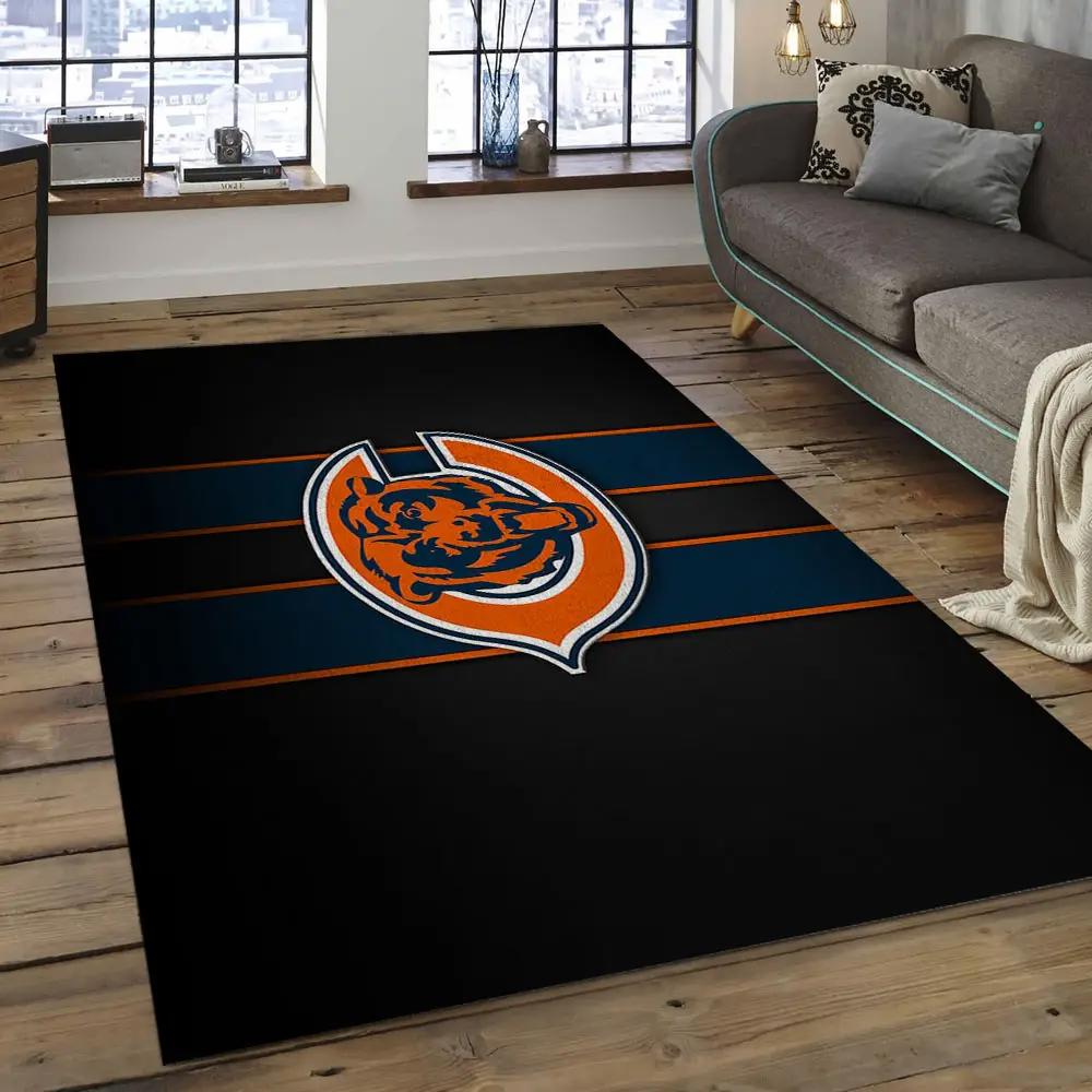 Nfl chicago bears football team logo rectangle area rug cgb01 Rectangle Rug