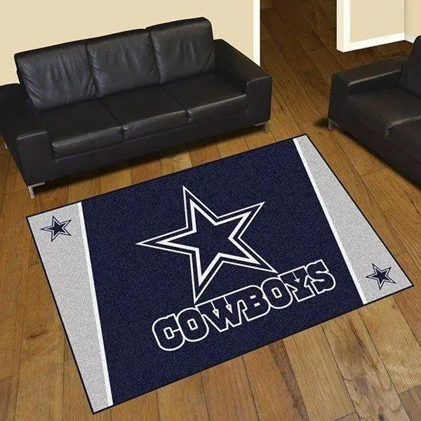 Nfl dallas cowboys rug football area rugs christmas rugfloor home decor rug Rectangle Rug