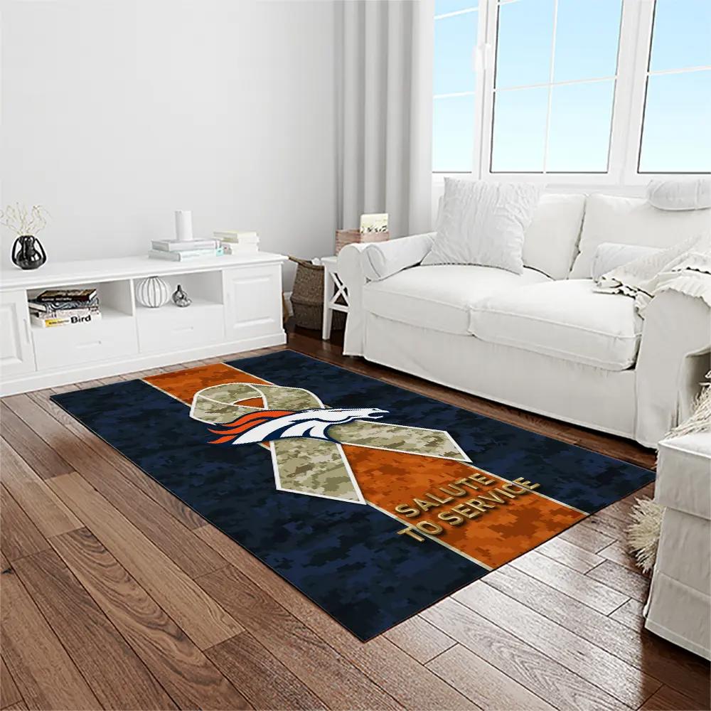 Nfl denver broncos football team logo rectangle area rug db30 Rectangle Rug