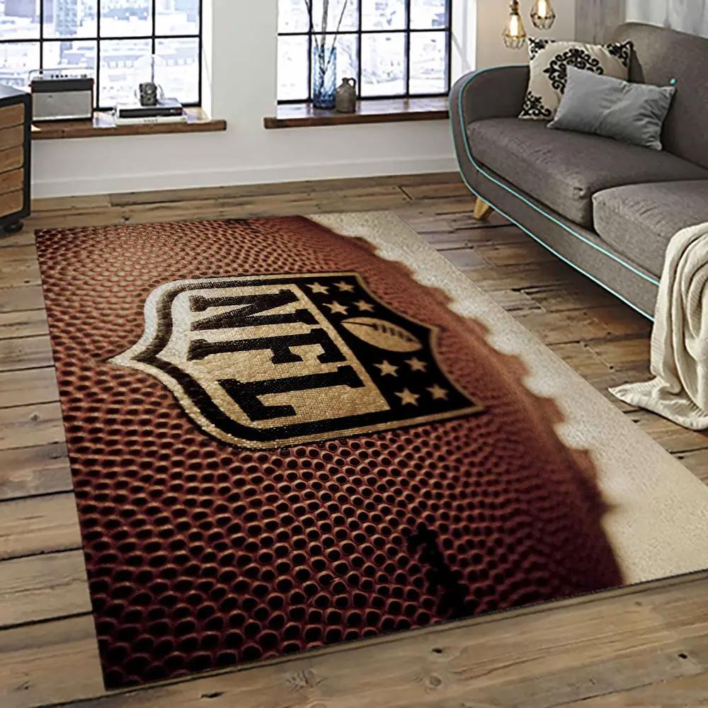 Nfl football league logo retangle carpet area rug home decor best gift for fan and friends nf13 Rectangle Rug