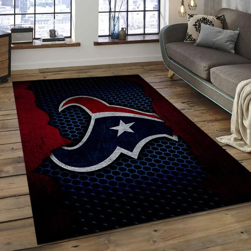 Nfl houston texans football team logo rectangle area rug ht15 Rectangle Rug