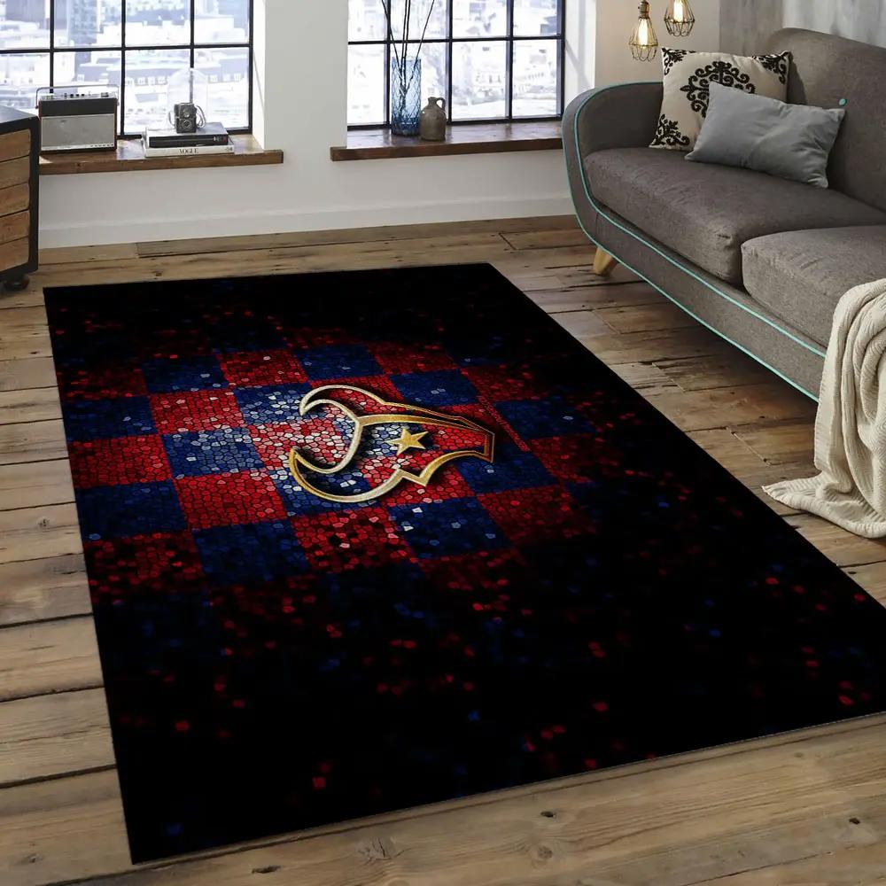 Nfl houston texans football team logo rectangle area rug ht17 Rectangle Rug