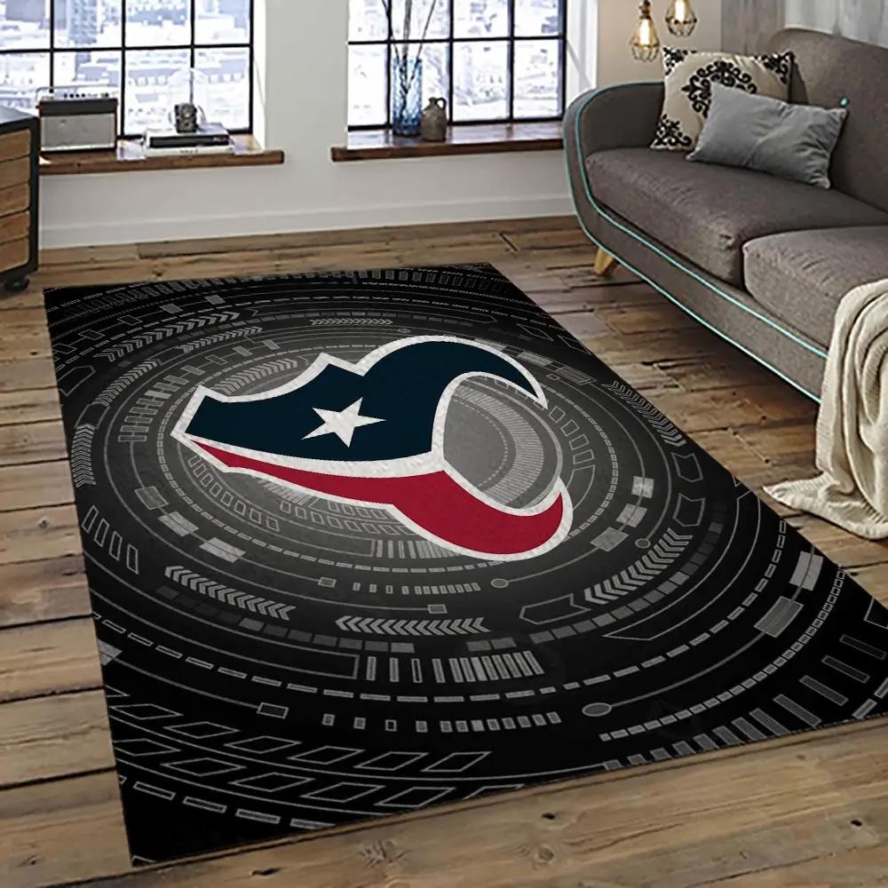 Nfl houston texans football team logo sport carpet area rug home decor best gift for friends ht47 Rectangle Rug