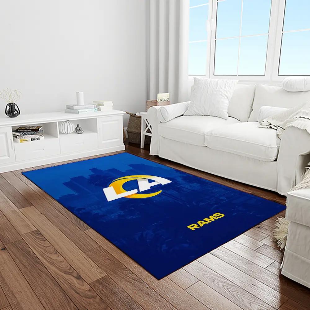 Nfl los angeles rams football team logo rectangle area rug lar33 Rectangle Rug