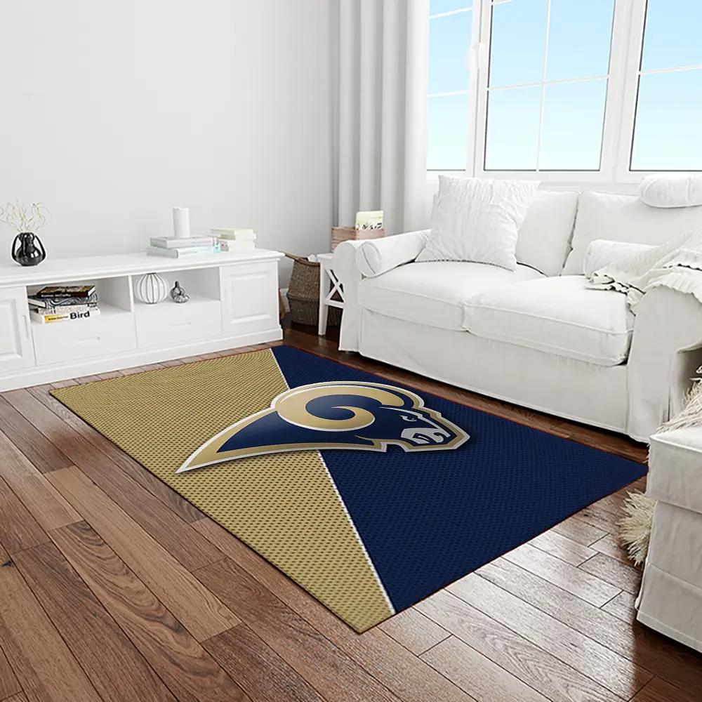 Nfl los angeles rams football team logo rectangle area rug lar37 Rectangle Rug