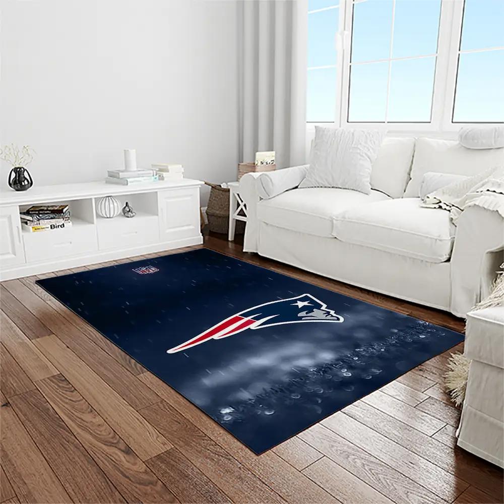 Nfl new england patriots football team logo rectangle area rug nep05 Rectangle Rug