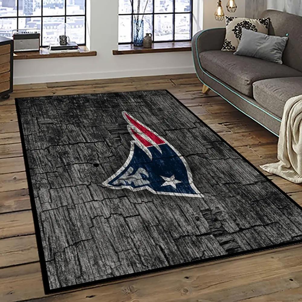 Nfl new england patriots football team logo sport carpet area rug home decor best gift for friends nep45 Rectangle Rug
