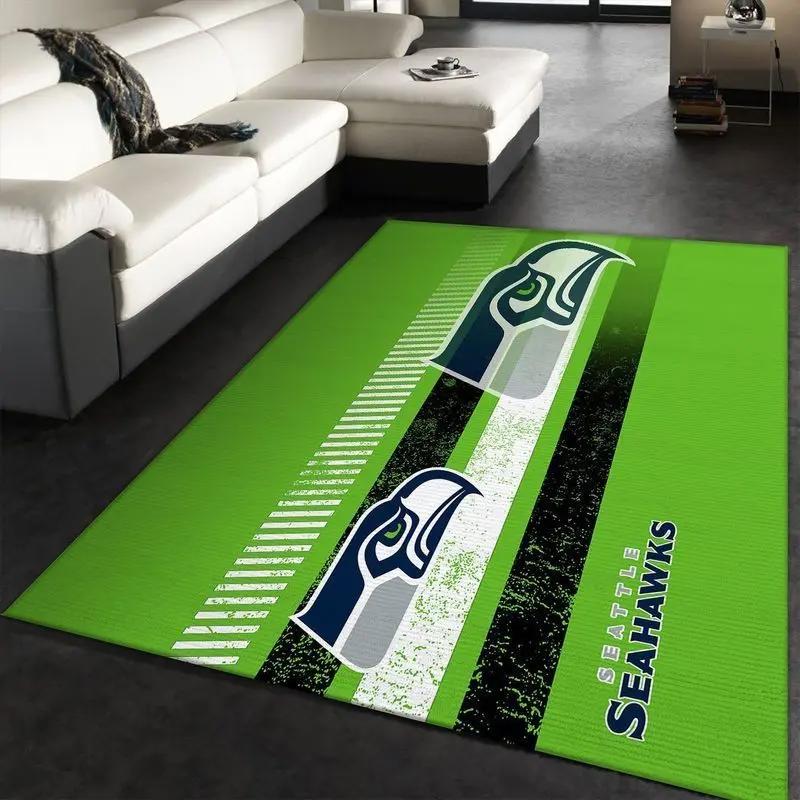 Nfl seattle seahawks football sport rug living room home decor area rug 4 Rectangle Rug