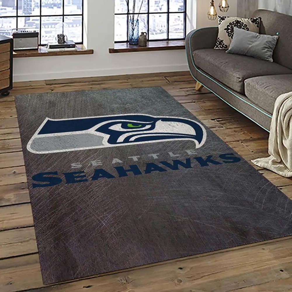Nfl seattle seahawks football team logo sport carpet area rug home decor best gift for friends ss54 Rectangle Rug