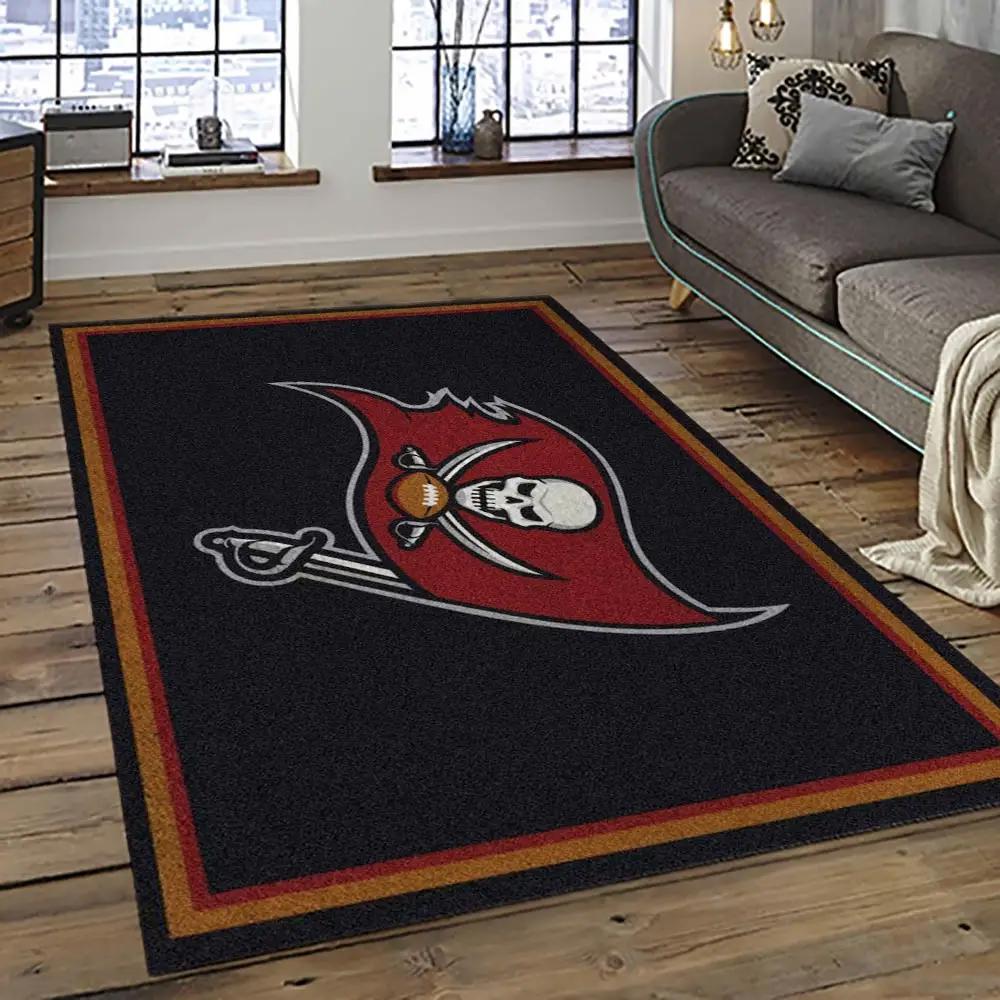 Nfl tampa bay buccaneers football team logo sport carpet area rug home decor best gift for friends tpbb20 Rectangle Rug