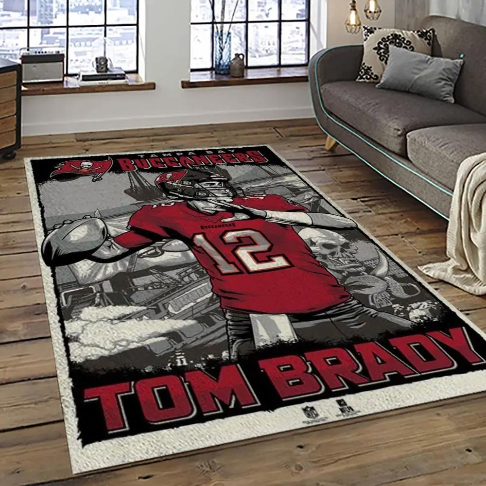 Nfl tampa bay buccaneers football team logo sport carpet area rug home decor best gift for friends tpbb68 Rectangle Rug