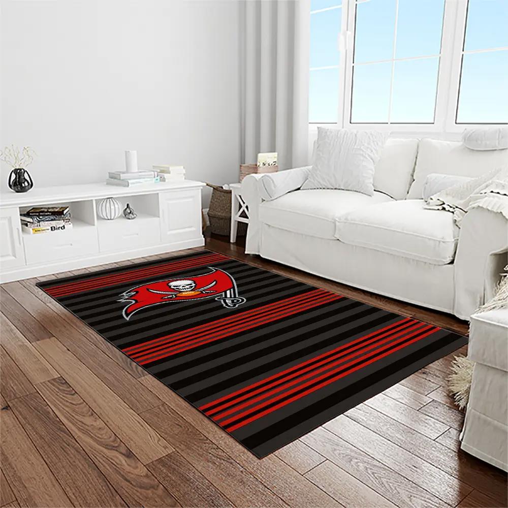 Nfl tampa bay buccaneers team logo rectangle area rug tbb14 Rectangle Rug