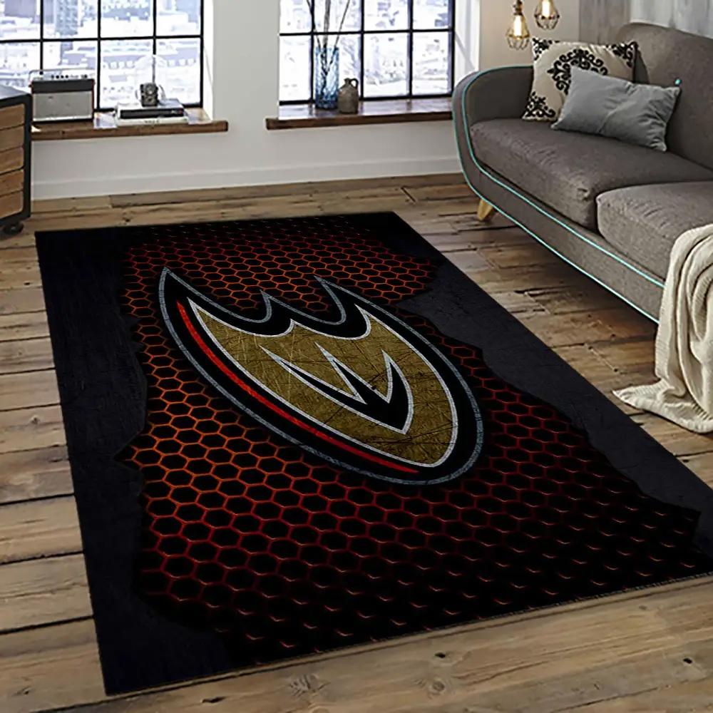 Nhl anaheim ducks ice hockey team logo sport carpet area rug home decor gift the ducks gift for fans gift for son ahd41 Rectangle Rug